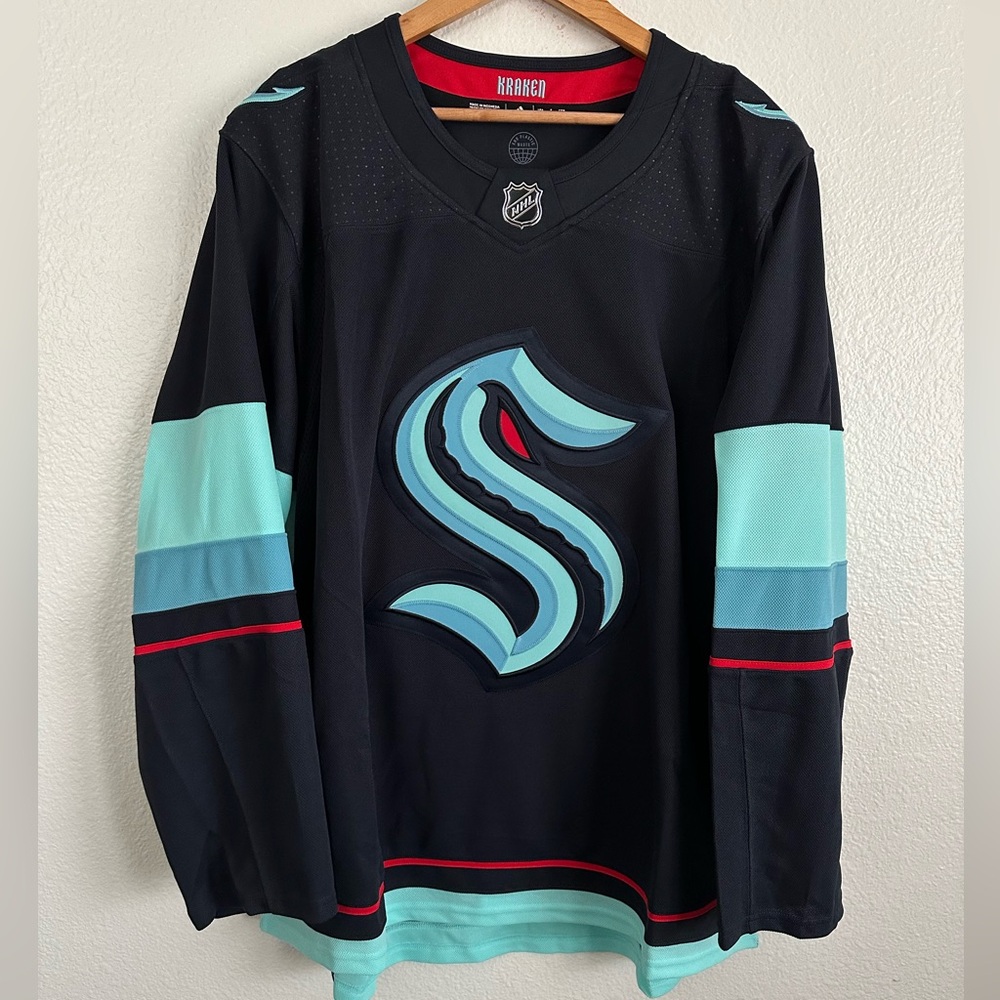 Seattle Kraken NHL Adidas Hockey Authentic Jersey Aeroready Men’s Sizes